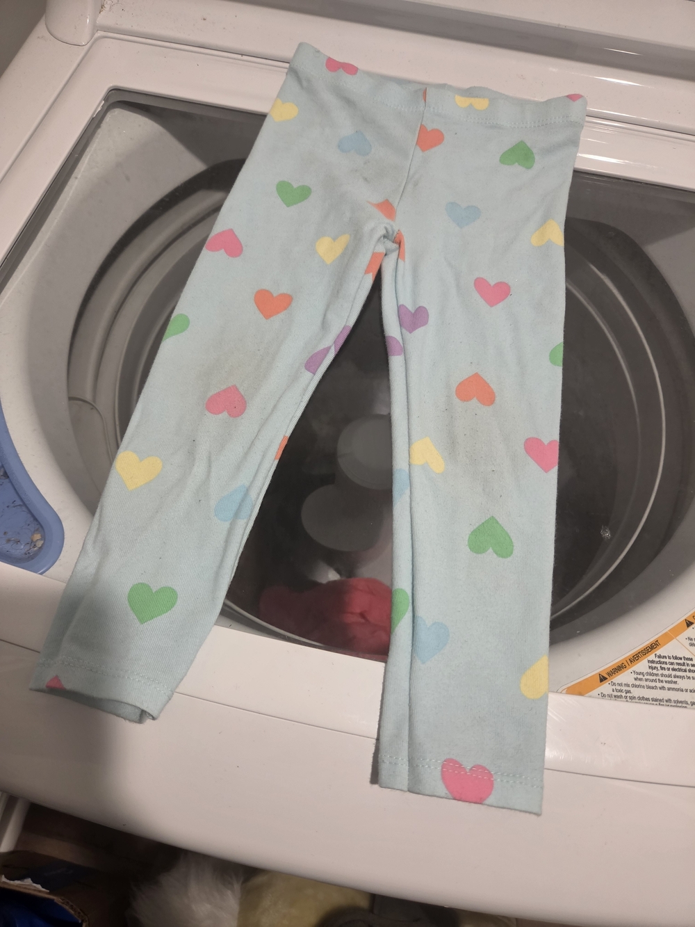 Garanimals Pastel Heart Print Light Blue Leggings